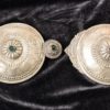 Antique SILVER OTTOMAN Turkish Double Belt Buckle